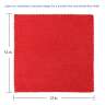 Hospeco, SmartRags Microfiber Cloth, 12"x12", Red