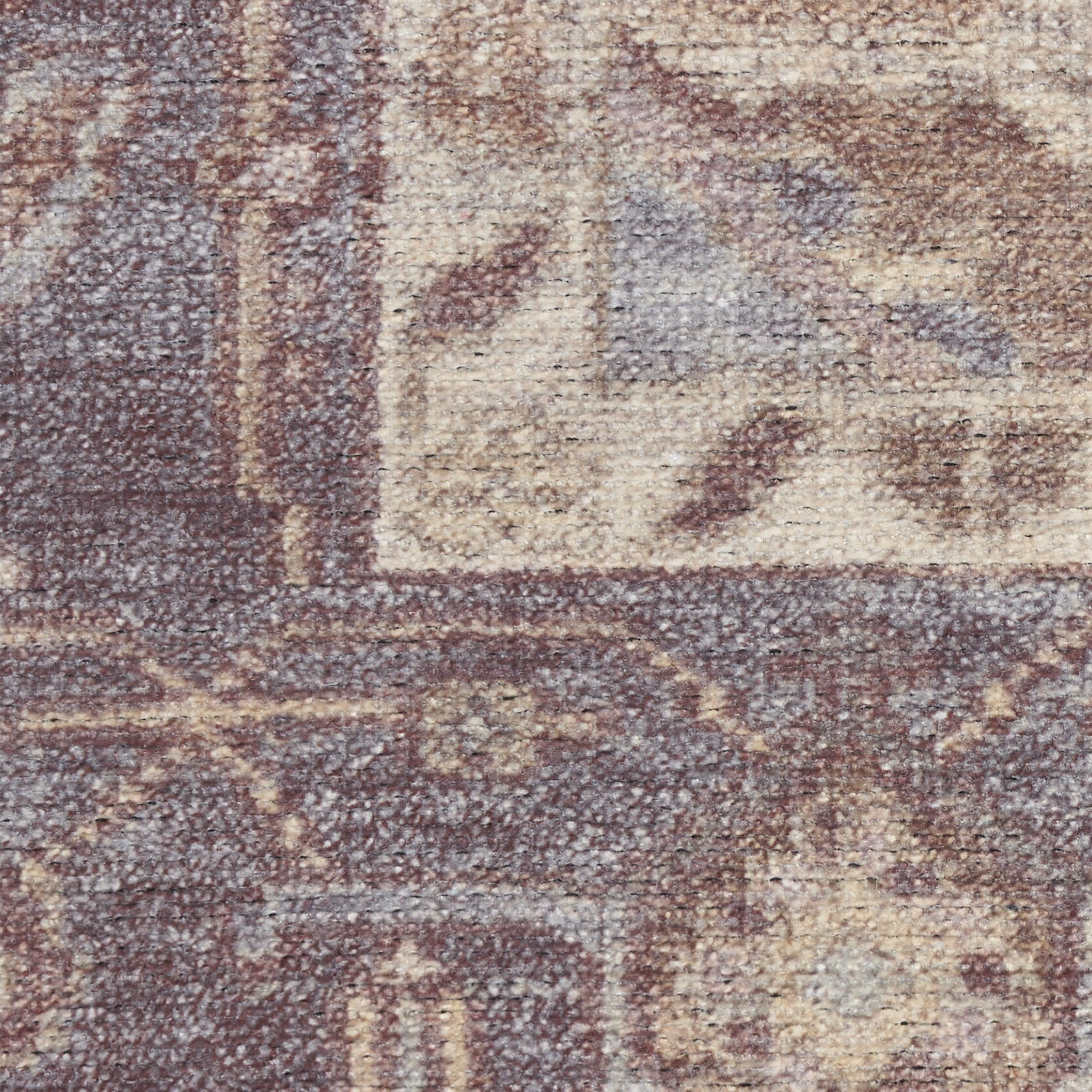 Nourison Vintage Washables 2' x 6' Ivory Purple Vintage Indoor Rug