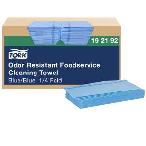 Tork, Odor Resistant Foodservice, Wipers, 1 ply, Blue