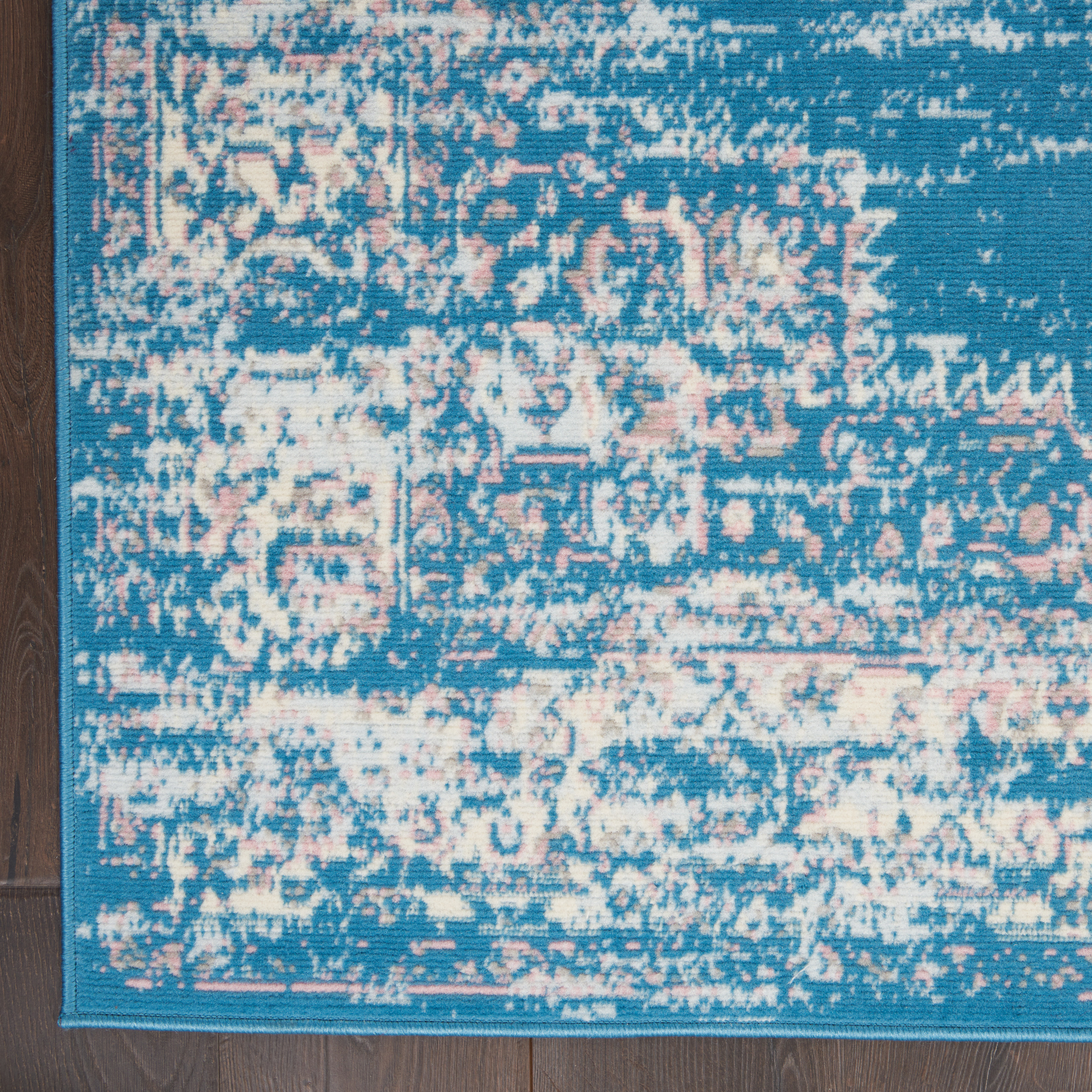 Nourison Grafix 6' x 9' Blue Vintage Indoor Rug