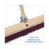 Boardwalk, 36in, Floor Brush Head, Polypropylene Bristles, Maroon