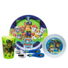 Paw Patrol Dinnerware Set, Chase, Marshall and Friends, 5-piece set slideshow image 1 Paw Patrol Dinnerware Set, Chase, Marshall and Friends, 5-piece set slideshow image 1