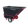 Rubbermaid Commercial, BRUTE, Rotomolded Towable Tilt Truck, Heavy Duty, 1 1/2 Cubic Yard, Black