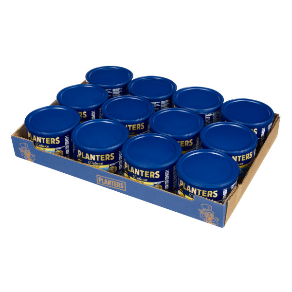 PLANTERS(r) Deluxe Whole Cashews 12/8.5oz . C1RM - Front Right Open Case (Hi Res)