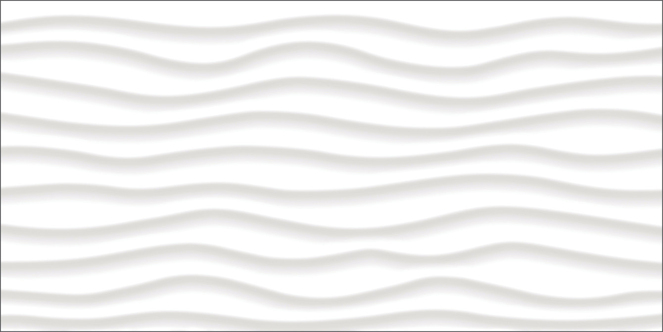Frieze White 12x24 Flow Decorative Tile Glossy Rectified Virginia