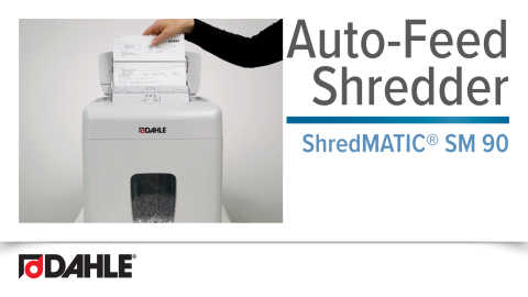Dahle ShredMATIC® SM 90 Auto-Feed Shredder Video