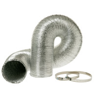 Flexible Aluminum 8' Transition Duct &mdash; Model #: PM08X10085