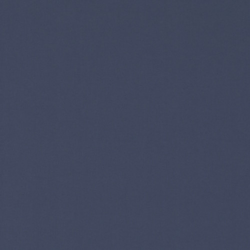 Square plain fabric sample in mid to deep blue.