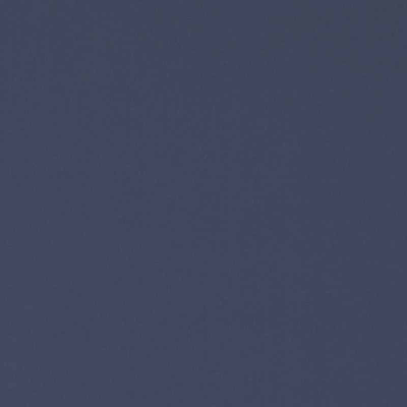 Square plain fabric sample in mid to deep blue.