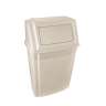Rubbermaid Commercial, Profile Wall Mount, 15 gal, Resin, Beige, Rectangle, Receptacle