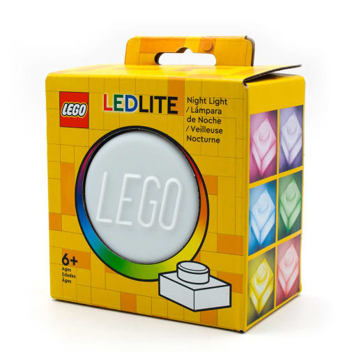 LEGO Iconic 1x1 Plate Silicone Night Light - White