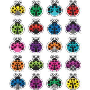 Colorful Ladybugs Stickers, Pack of 120