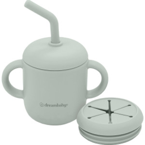 Silicone No-Spill Drink and Snack Cup, Seafoam