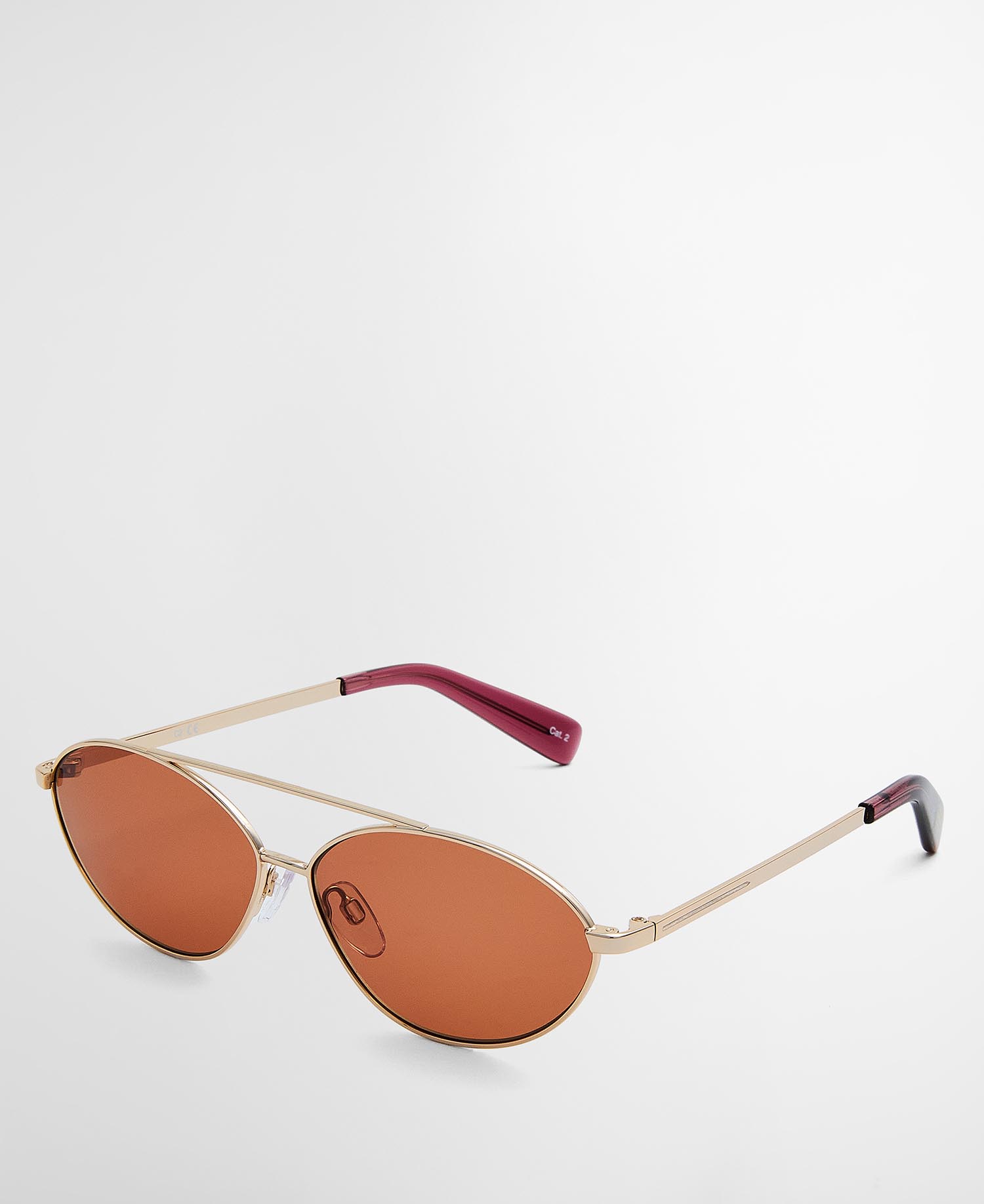 Occhiali da sole Aviator dal taglio ovale image number 1