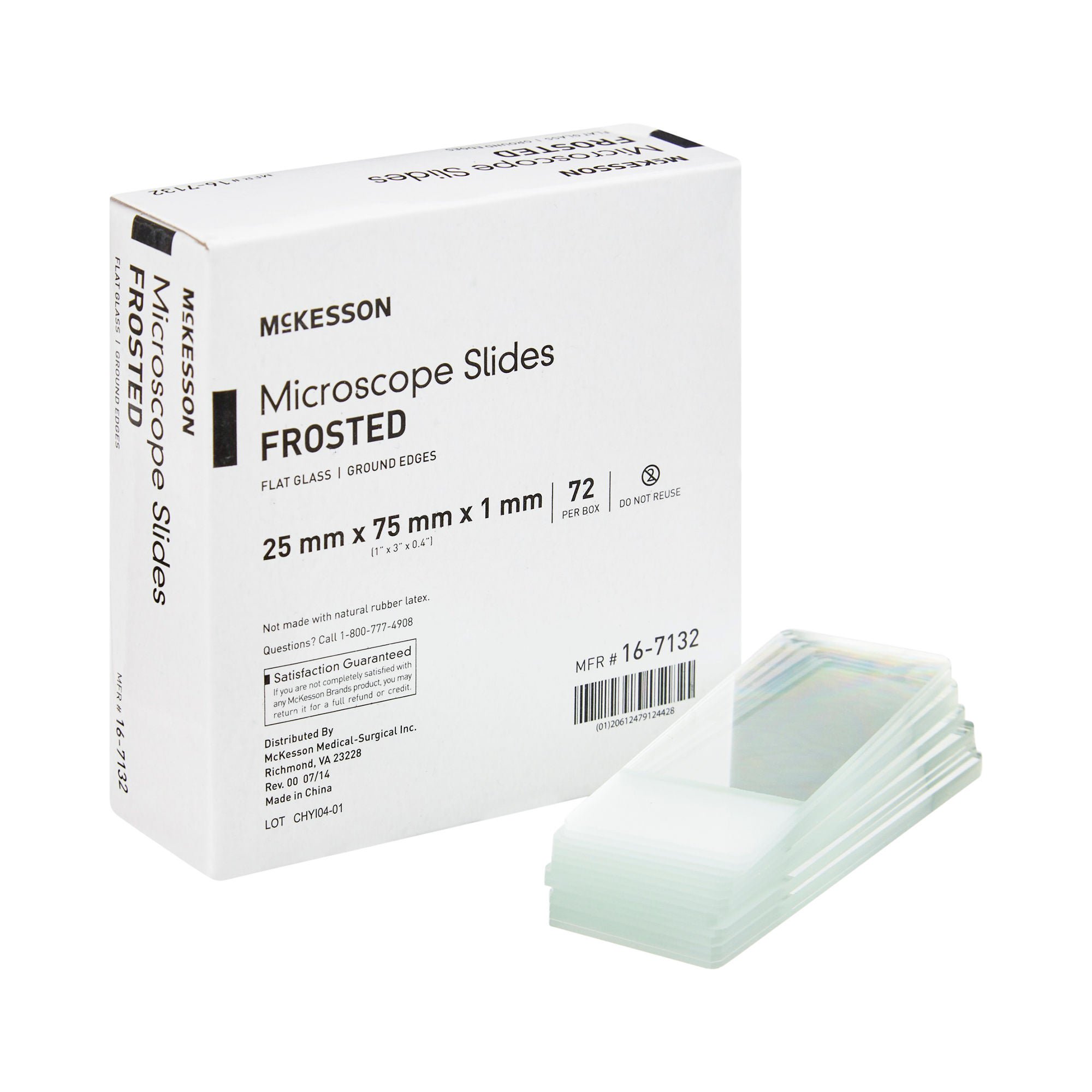 McKesson Frosted Microscope Slide, 1 x 3 Inch