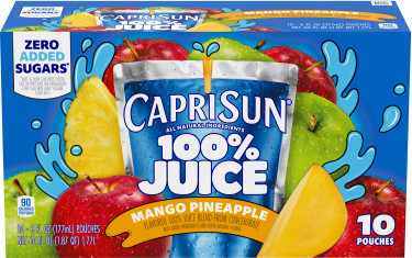Capri Sun® 100% Juice Paw Patrol Mango Pineapple Juice Blend, 10 ct Box, 6 fl oz Pouches