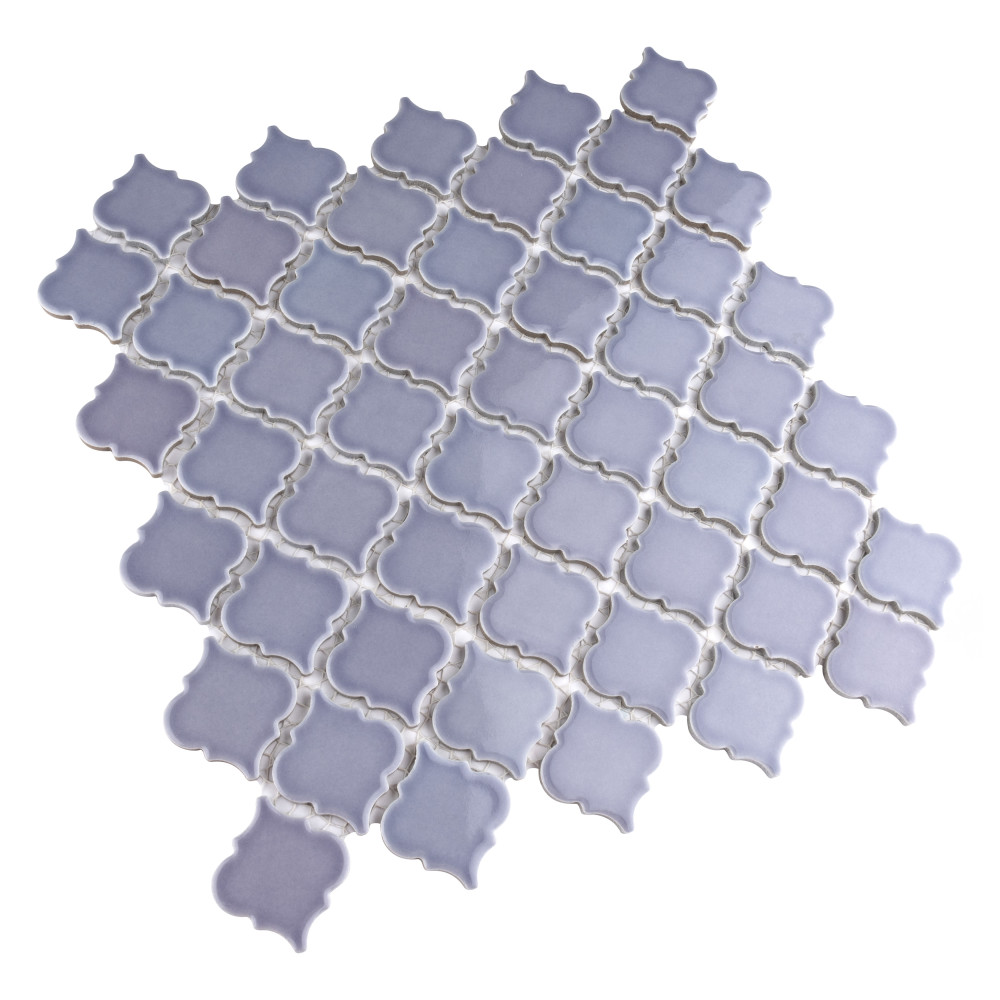 Hudson Tangier Lavendar 12-3/8 in. x 12-3/8 in. Porcelain Mosaic Tile
