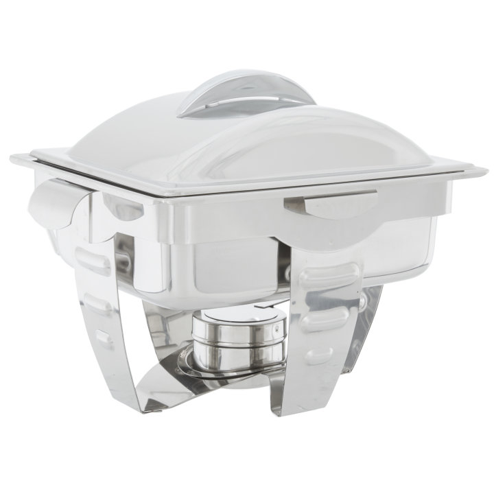 4.1-quart Maximillian Steel™ rectangular half-size chafer