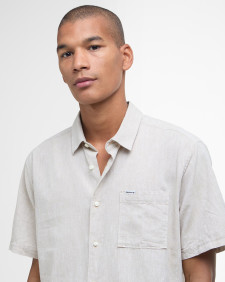 Nelson Regular Short-Sleeved Shirt Stone