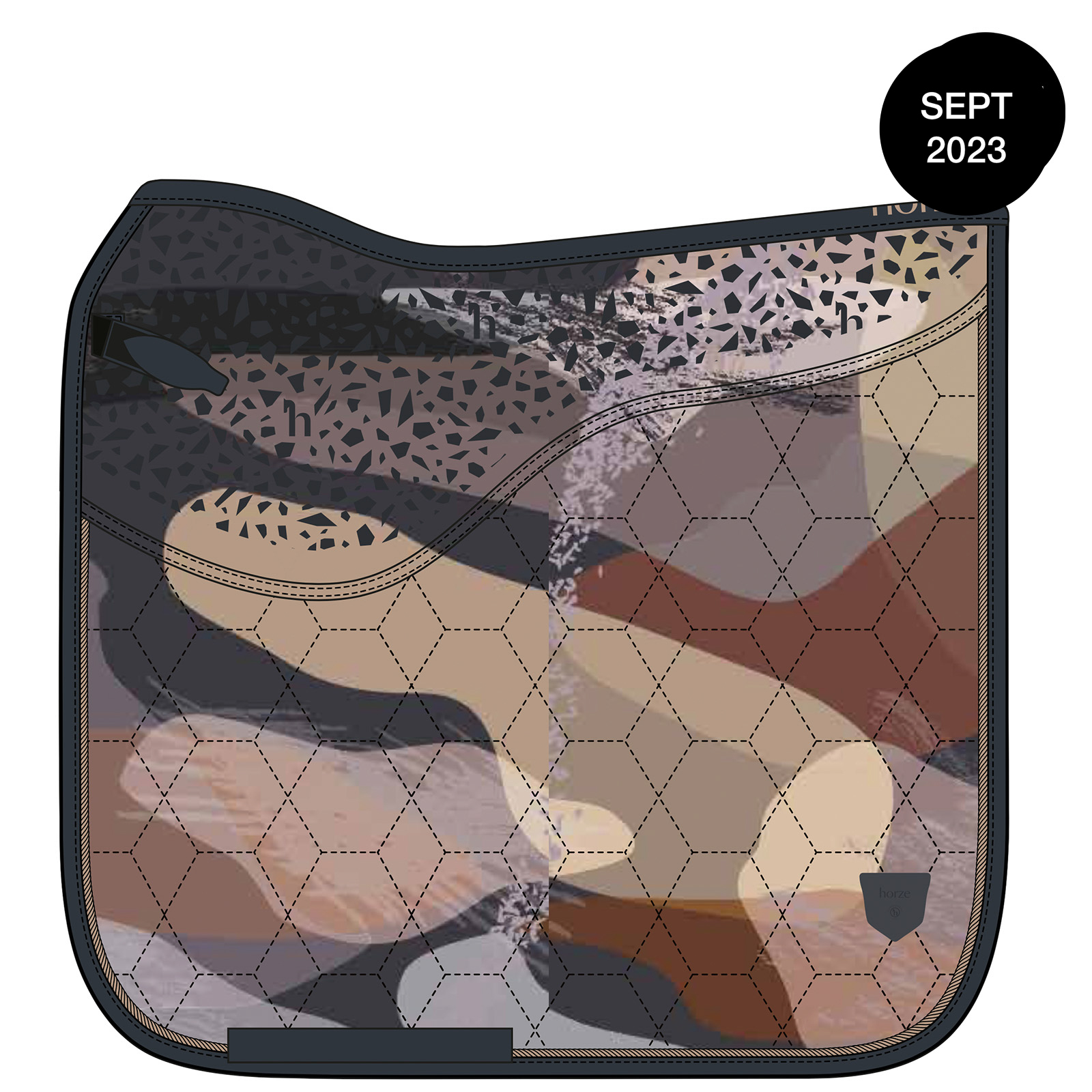 Horze Terrazzo Grip Tech Dressage Saddle Pad