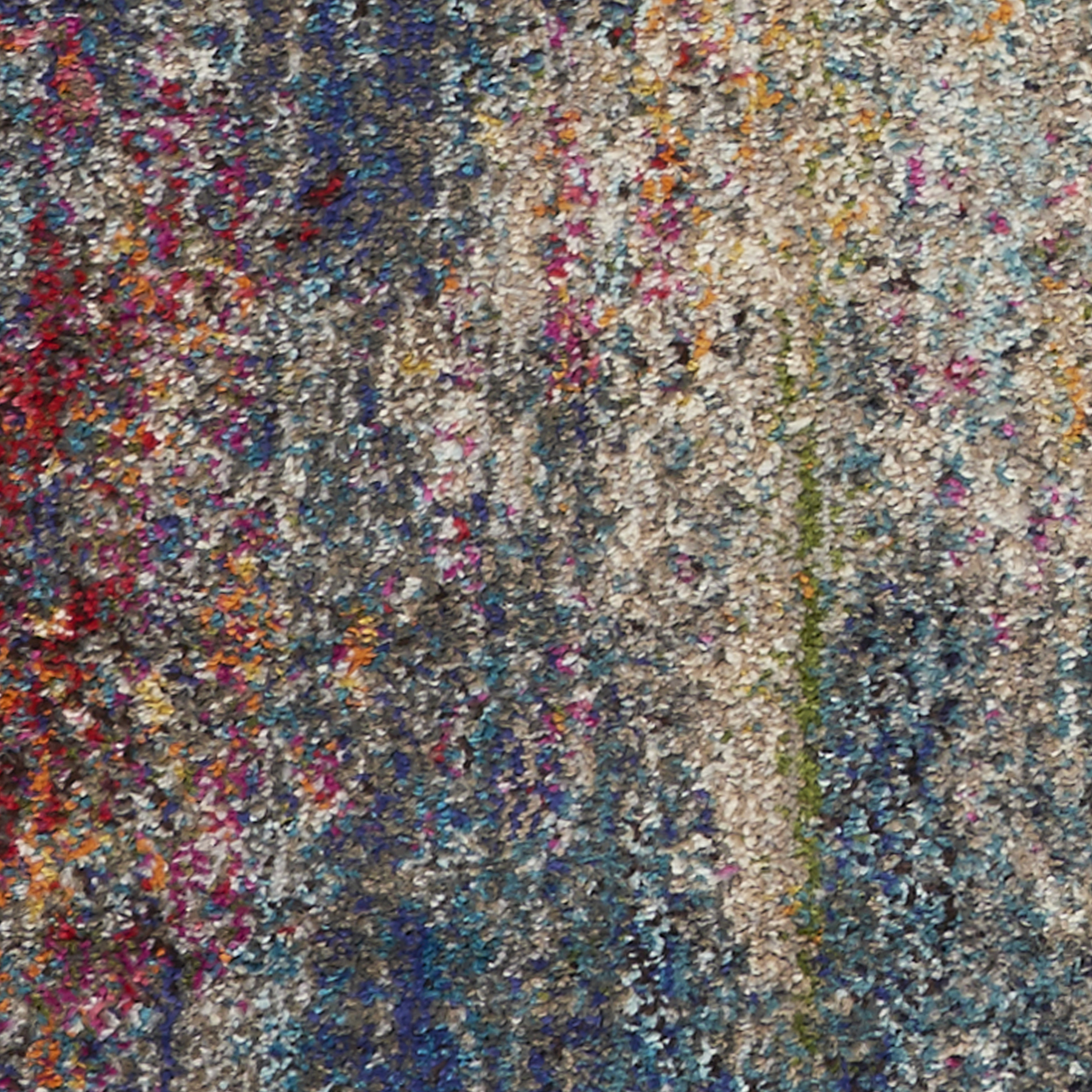 Nourison Celestial 4' x Round Multicolor Modern Indoor Rug