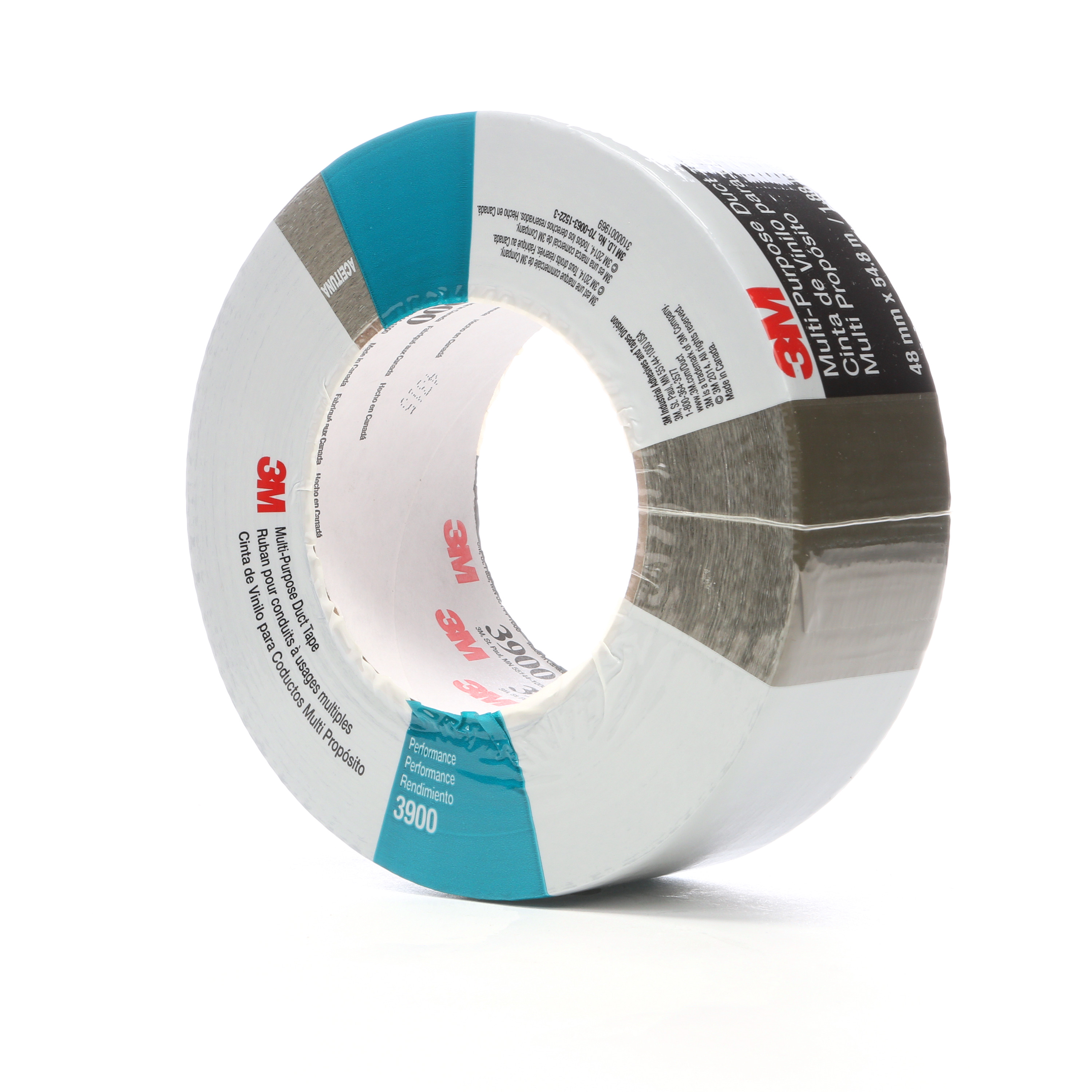 3M™ Multi-Purpose Duct Tape 3900, Olive, 48 mm x 54.8 m, 8.1 mil, 24 per
case, Individually Wrapped Conveniently Packaged