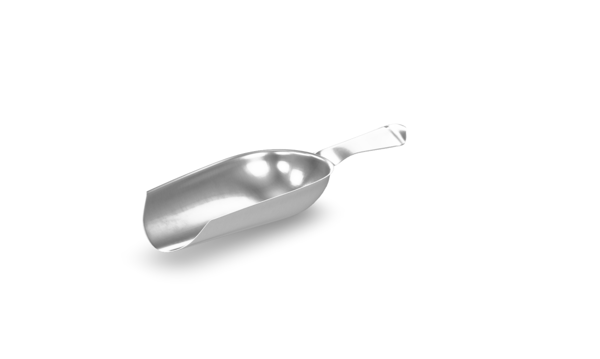 5 ½-ounce heavy-duty stainless steel bar scoop