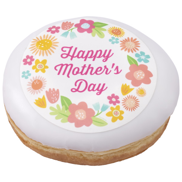 Delicate Florals Wreath PhotoCake® Edible Image® Frame