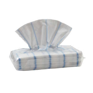 GOLMC810WP, Golden Star, Disposable Microfiber Cloth, 8"x10", Blue/White