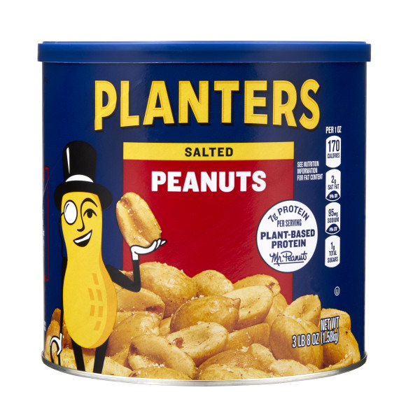 PLANTERS(r) Peanuts Salted 6/56oz . C1CB - Front Center Inner Pack (Hi Res)