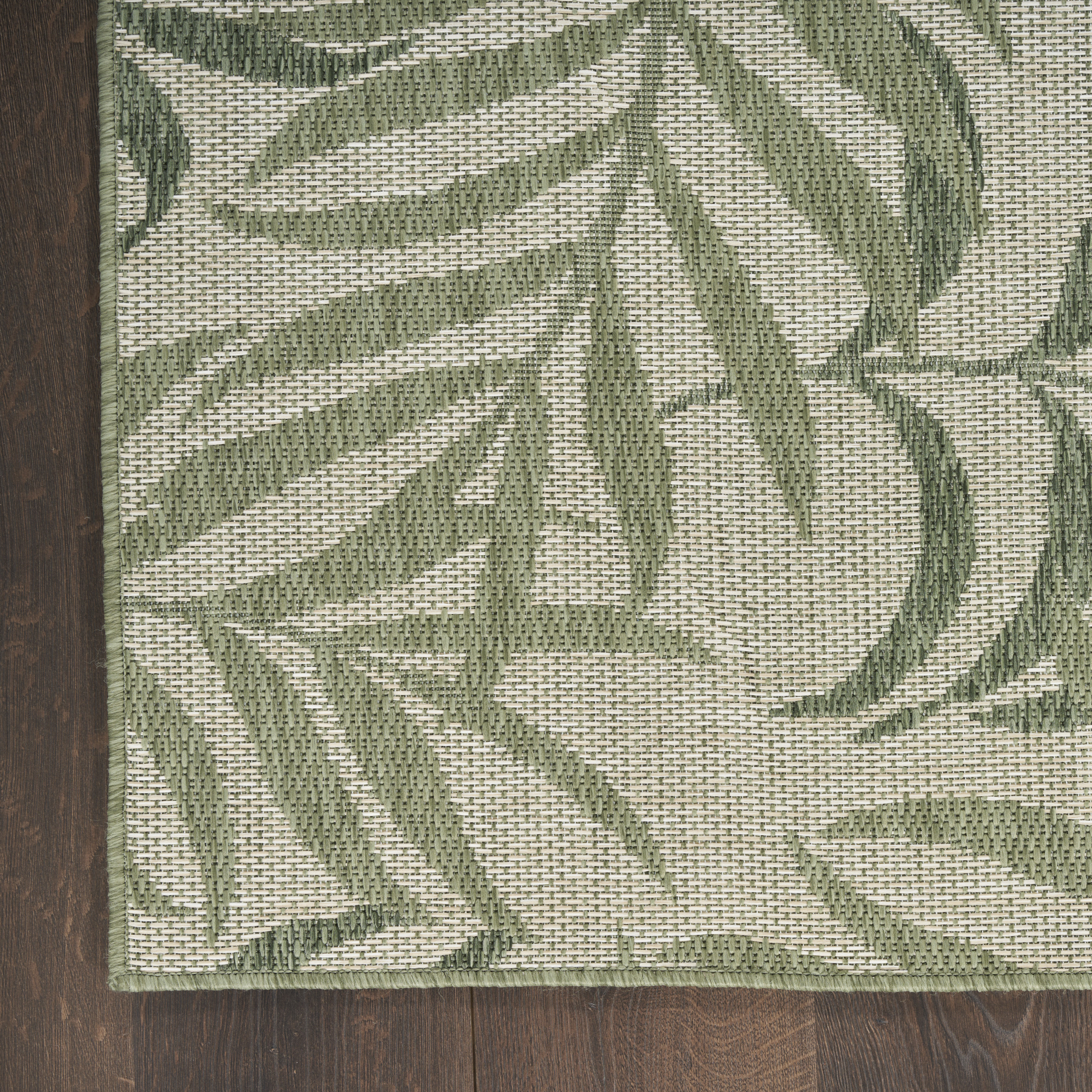 Nourison Garden Oasis 4' x 6' Ivory Green Outdoor Rug