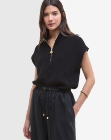 Clara Relaxed Wide-Leg Trousers Black