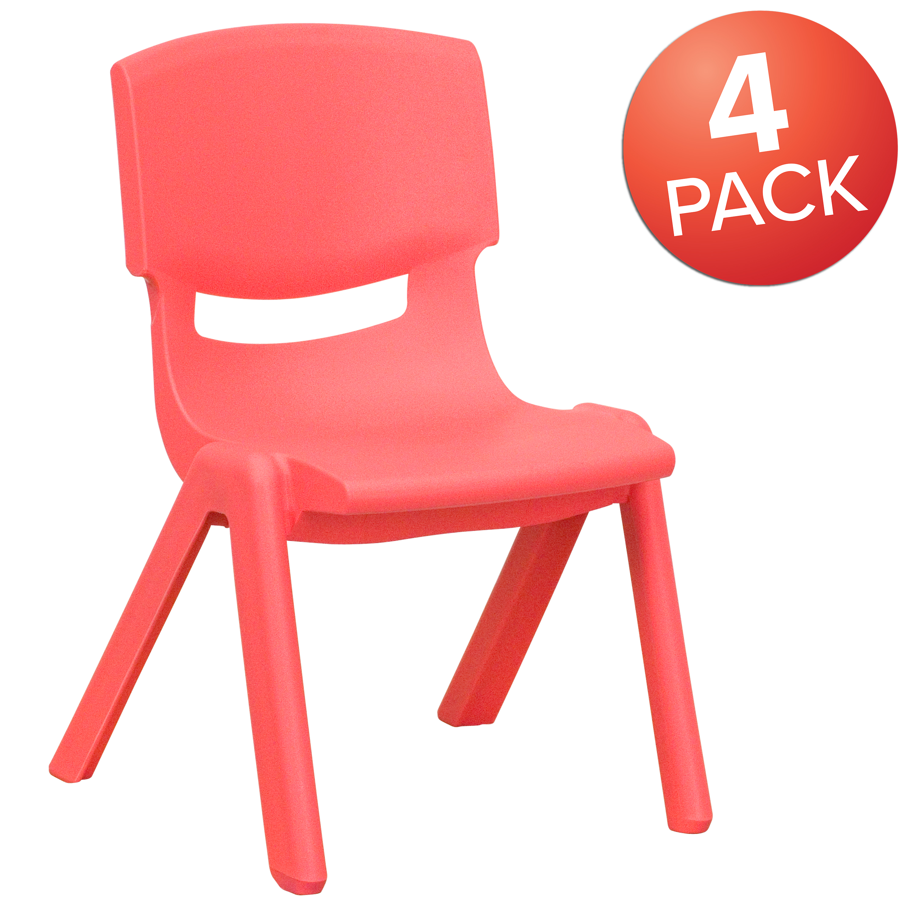 Pack de 4 sillas escolares apilables de plástico azul con asiento de 10,5" H, silla preescolar - Imagen 43 de 58