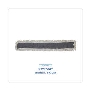 Boardwalk, Disposable Cotton Dust Mop, 60"W, White