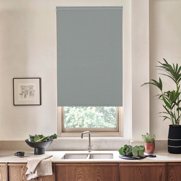 Oslo Blackout Platinum Roller Blind