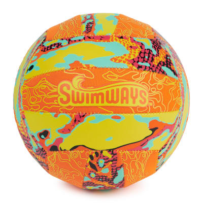 Swimways Hydro Waterproof Volleyball - Outdoor Pool Toy for Kids and Adults, Orange