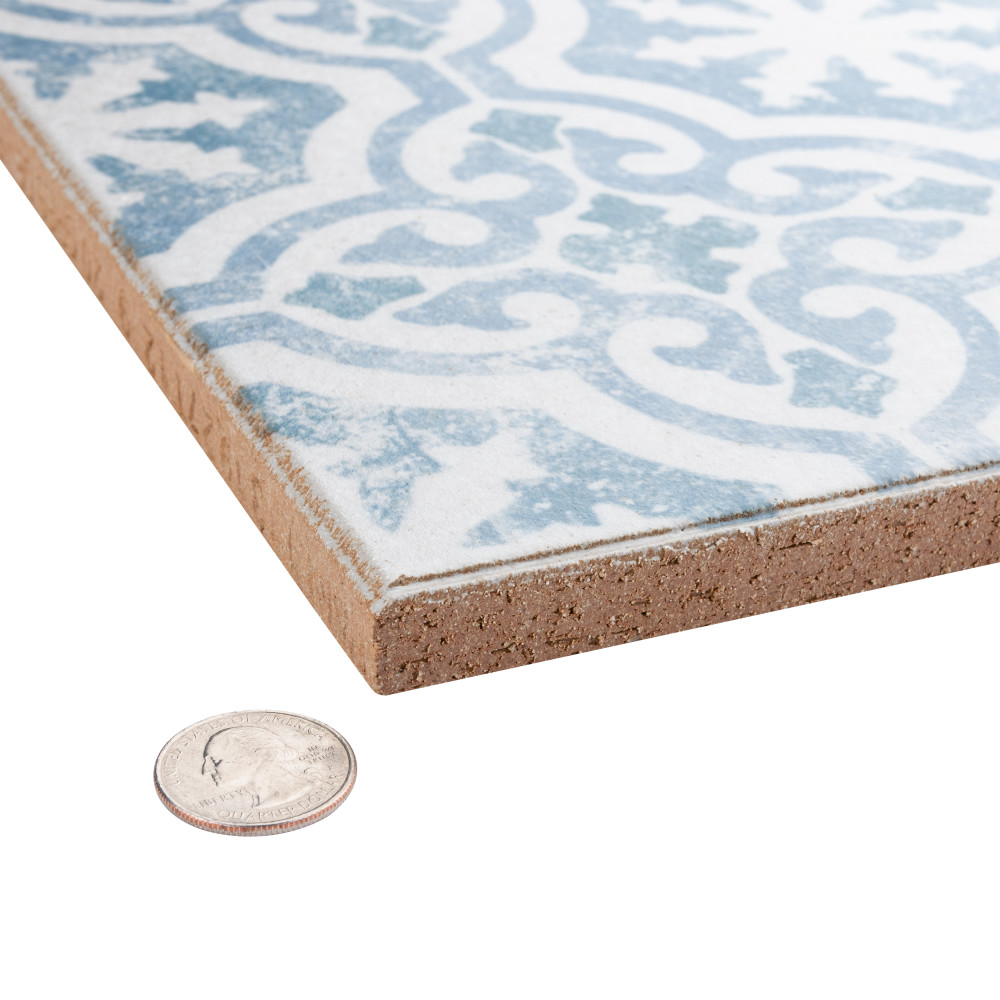 Klinker Alcazar Magnolia 12-3/4 in. x 12-3/4 in. Ceramic Floor and Wall Tile