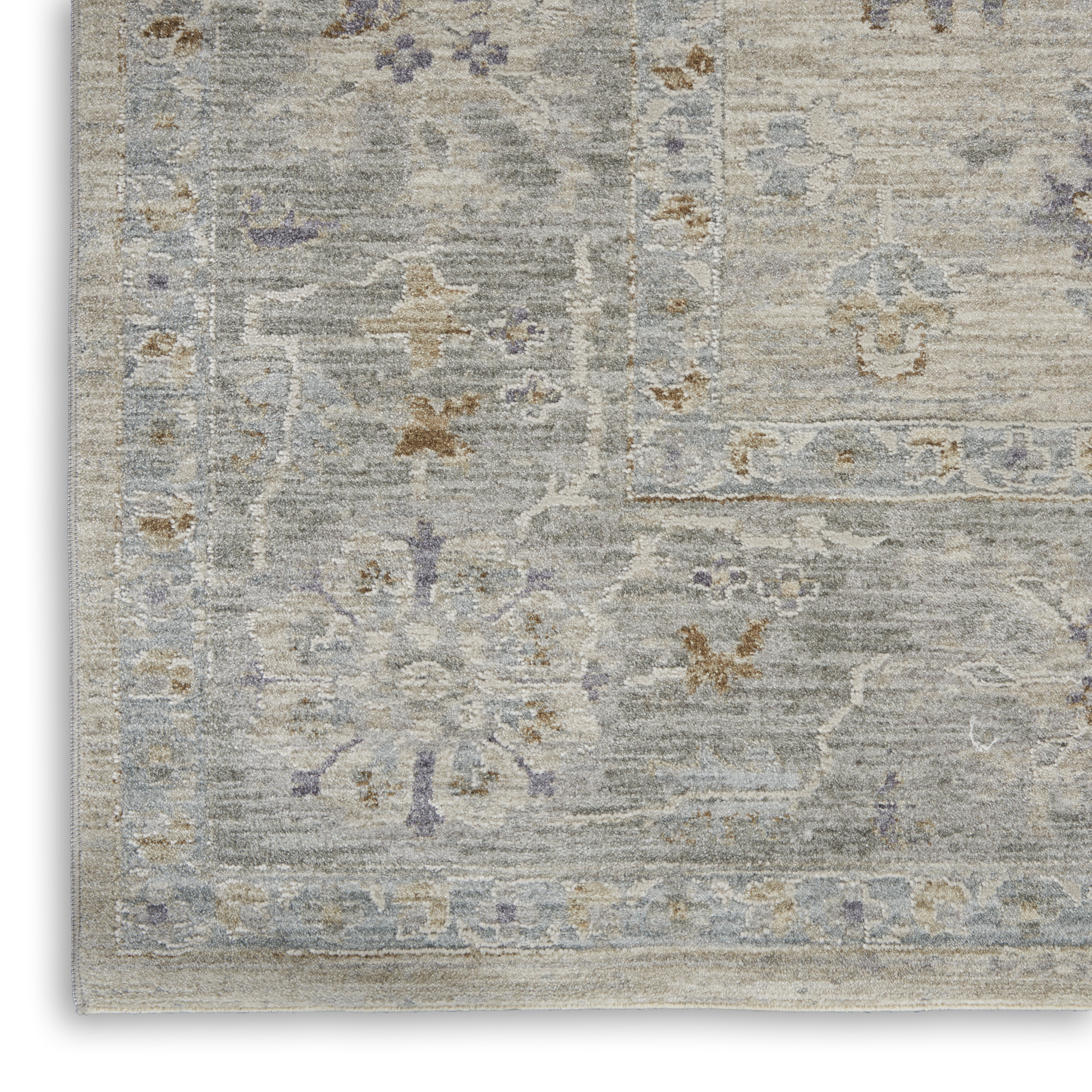 Nourison Infinite 7'10" x 10'4" Light Grey Vintage Indoor Rug