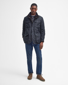 Ogston Waxed Jacket Classic Navy