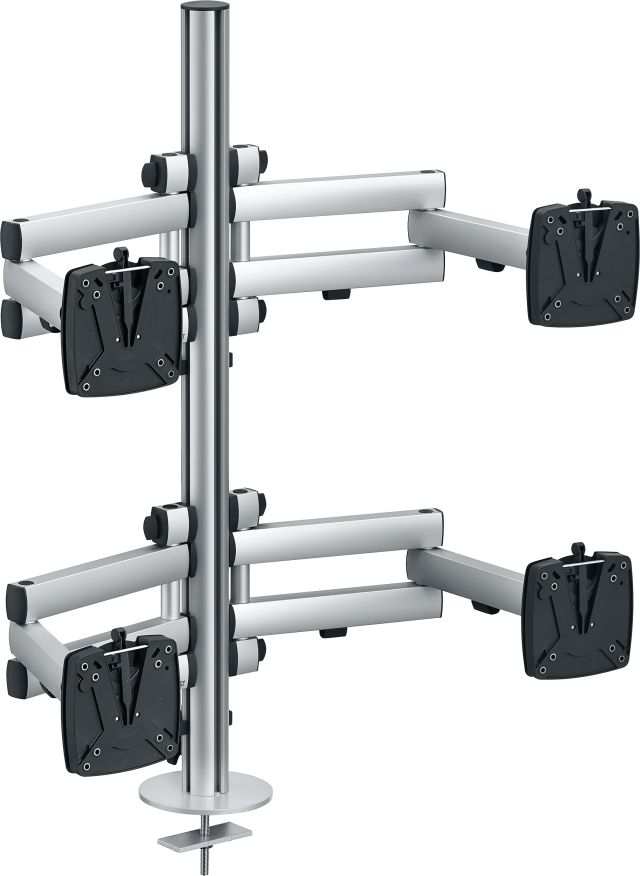 Novus TSS Quattro is designed for easy alignment of four monitors for comfortable viewing.