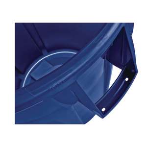 Rubbermaid Commercial, VENTED BRUTE, 32 gal, Resin, Blue, Round, Receptacle