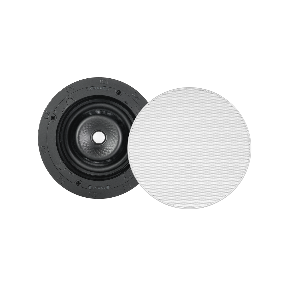 VX66R SST 6" ROUND SINGLE STEREO SPEAKER W/ WHITE MICRO TRIM GRILLE (1 EACH)