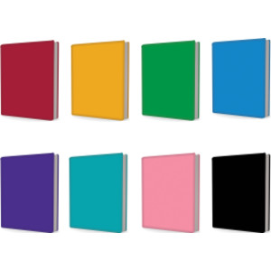 Standard Book Cover, Assorted Solids, Pack of 24