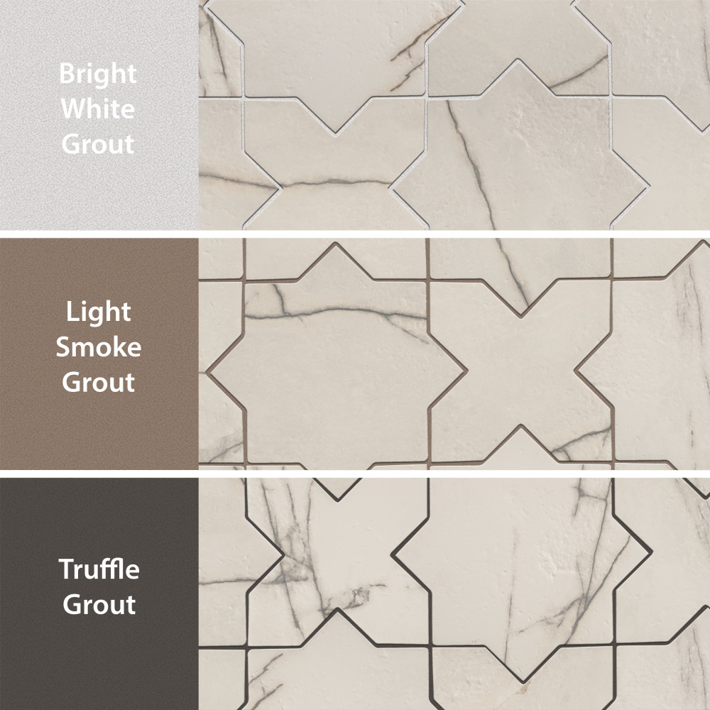 Istanbul Star Day with Day Cross 6 in. x 12 in. Porcelain Floor and Wall Tile