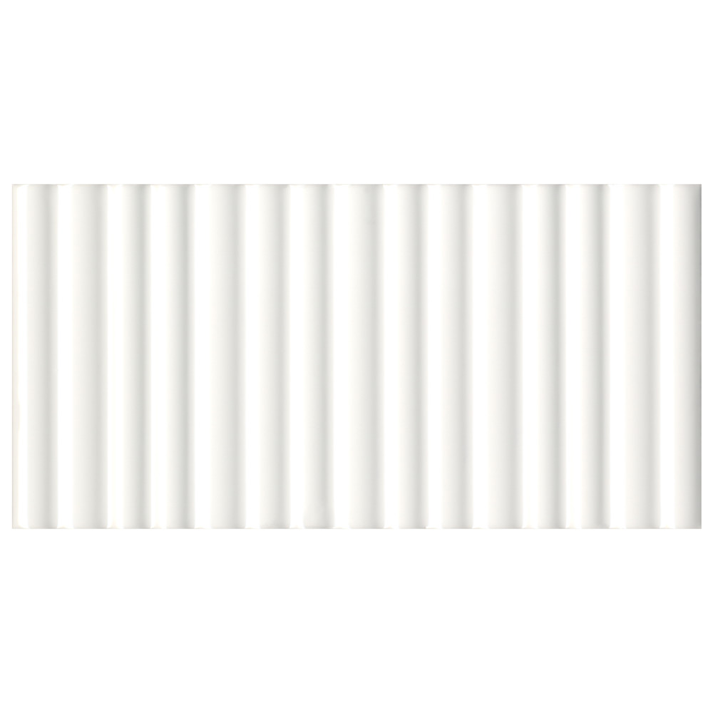 Crown Heights Rubik Glossy White 5-7/8 in. x 11-3/4 in. Ceramic Wall Tile