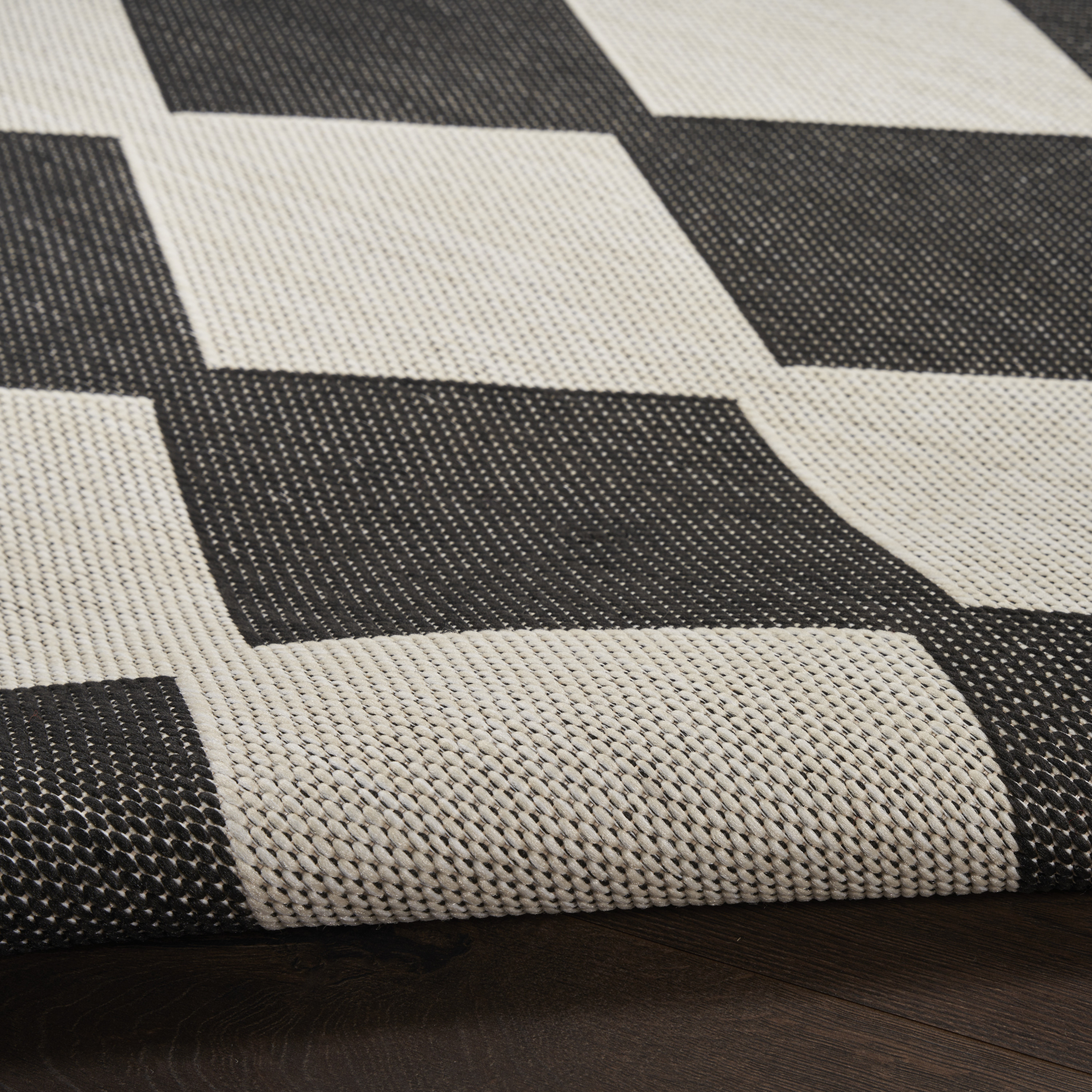 Nourison Positano 8' x 10' Black Modern Rug