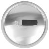 9 13/16-inch Wear-Ever® domed aluminum cover with satin finish and dipped handle