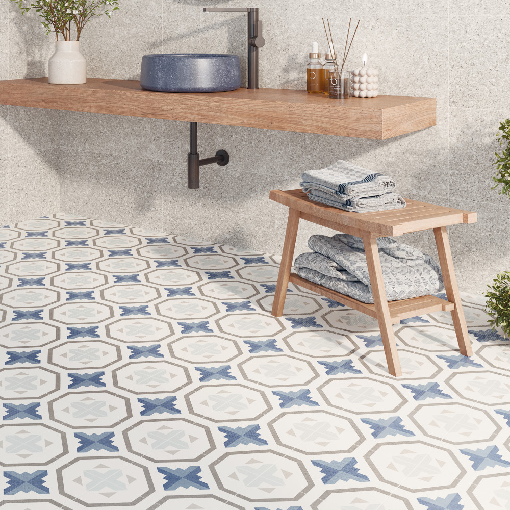 Sample – Prisma Blue Porcelain Floor and Wall Tile