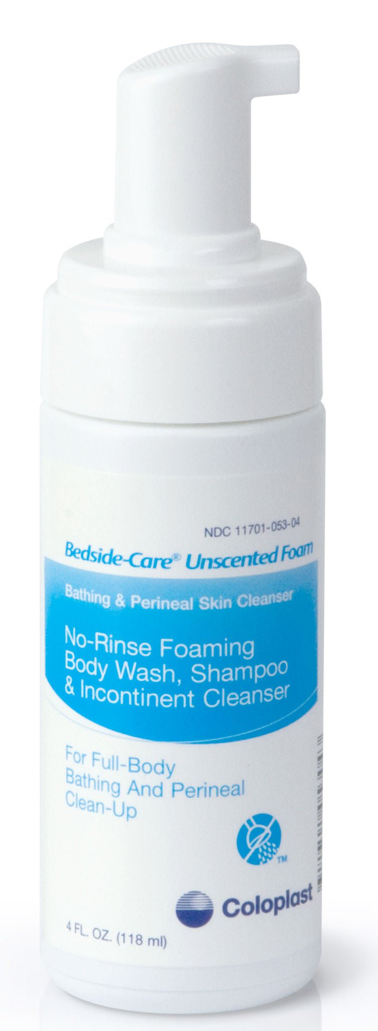 Coloplast Bedside-Care Foam Cleanser, Unscented, Shampoo and Body Wash, 4 ounces