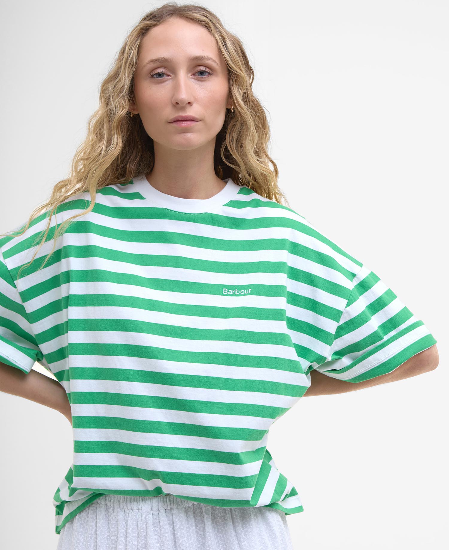 Abby Striped Oversized T-Shirt image number 3